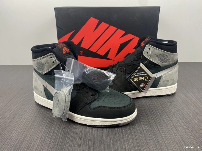 Rep MAX High Gore-Tex Element Black Grey Particle DB2889-001 Retro Jordan 1 0817